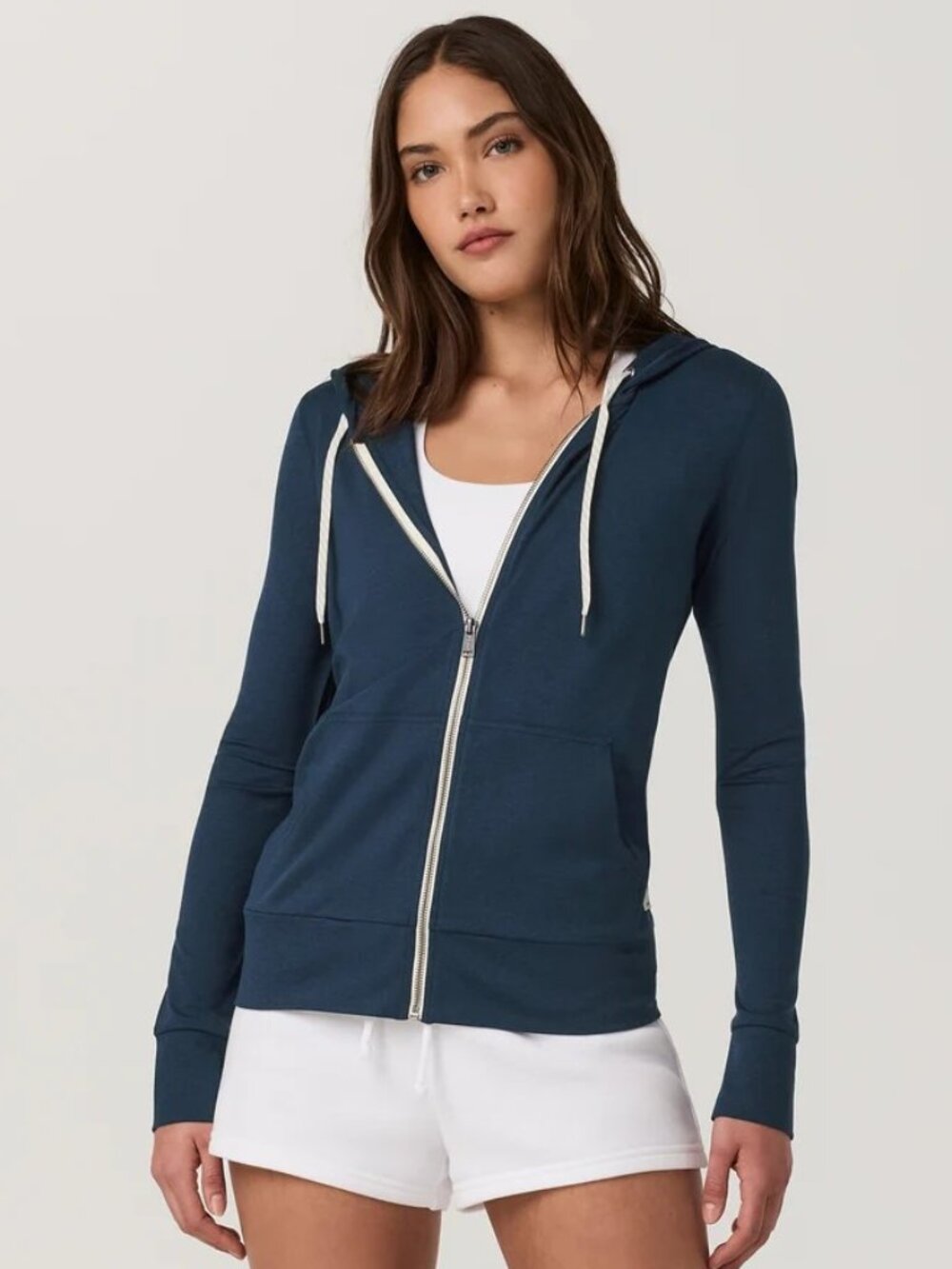 NWOT Vuori Halo Performance Hoodie 2.0 Dreamknit In Blue Coast Heather Size XS